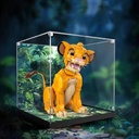 AZIZAT Acrylic Display Case for Lego Lion Simba 43247 Building Block Models Only Display Boxes No Models Background