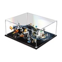 AZIZAT Acrylic Display CaseIts Compatible with Lego 31142 Space Coaster Building Kit Suitable for Model Display Dust Prevention CollectionOnly Display Case Transparent 3mm