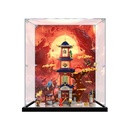 AZIZAT Acrylic Display Case for Lego 71795 Temple Building Block Modelsshow Box Collect Dustproof Storage Only Display Boxes Not Models Background