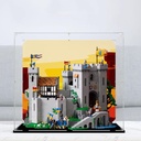 Acrylic Display case Compatible with Lego 10305 The Lion Knights Castle Display Box kitdustproof UVResistant Transparent Display case Display case only kit not Included 3mm Background B