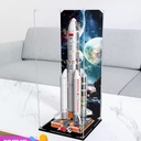 Acrylic Collectibles Display Box for Lego Rockets Display Box Block Model Transparent Dustproof Storage Box Display Box Only