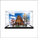 AZIZAT Acrylic Display Case for Lego 21338 AFrame Cabin Houses Building Block Modelsshow Box Collect Dustproof Storage Only Display Boxes Not Models Background