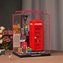 Acrylic Display Case for Lego Ideas Red London Telephone Box 21347 DustProof Storage and Organisation Display Case for Lego 21347 Size 246 x 266 x 36 cm Display Case Only