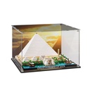 Acrylic Display Case for Lego 21058 Pyramid Model Dustproof Box Storage BoxTransparent Box Collectibles Display Box for Lego 21058Only Display Case