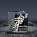 AZIZAT Acrylic Display CaseIts Compatible with Lego 31152 Space Astronaut Building Kit Suitable for Model Display Dust Prevention CollectionOnly Display Case Background
