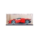 Acrylic Display case for Lego 42143 Racecars Model Dustproof Transparent collections Display Case display box only Black base