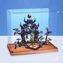 Acrylic 3mm Display Box for Lego 71813 Bad Wolf Mask Shadow Dojo Model Transparent Dustproof Display Box Storage Box Compatible with Lego 71813 Model Model Not Included Wooden Base