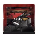 Acrylic Display Case Compatible with Lego 21323 Piano Display Case Kit Dustproof Transparent Display Case Storage Box Display Case Only Back Spray