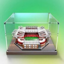 Acrylic Display box for Lego 10272 Football field Transparent Dustproof Display box Compatible with Lego 10272 construction kit model not included Walnut color