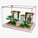 Acrylic 3mm Display Box for Lego 10359 Spanish Fountain Garden Model Transparent Dustproof Display Box Storage Box Compatible with Lego 10359 Model Model Not Included