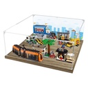 Acrylic 3mm Display Box for Lego 60097 City Square Model Transparent Dustproof Display Box Storage Box Compatible with Lego 60097 Model Model Not Included Style B