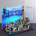 Acrylic Display case for Lego 80049 Underwater Palace Model Dustproof Transparent Collections Display Case Display Box only backspray Model