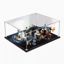 Acrylic Display Box Compatible with Lego 31142 Space Coaster Blocks Dustproof Thick Base Collectible Gift Display Case Organizer Box Only 3mm