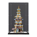 Acrylic Clear Dustproof Display Case for Lego 80058 Pagoda Display Model Not Included 3 mm Mirrors