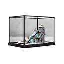 Acrylic Display case for Lego 60366 Rock Climbing Ski Resort Model Dustproof Transparent collections Display Case display box only White base