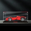 AZIZAT Acrylic Display Case Is Compatible with Lego 42143 Rally Sports Car Building Kit Model Collectibles Dustproof Clear Display Box only Storage Box transparent