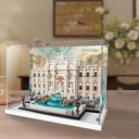 Acrylic Display Box Compatible with Lego 21062 Roman Wishing Fountain Kit Dustproof Clear Box Collectible Decorative Display Box Gift Display Box Only