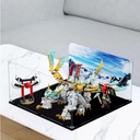 Acrylic Clear Display Case for Lego 71786 Divine Dragon Display BoxBuilding Block Collectibles Transparent Dustproof Showcase Storage Box Display Box Stand for Only Case 3mm