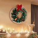 Acrylic 3mm Display Box for Lego 10340 Christmas Wreath Transparent Dustproof Display Box Storage Box Compatible with Lego 10340 Model Model Not Included