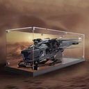 Selfassembling clear acrylic display box dustproof storage collectibles memorabilia display box cube countertop box for Lego 10327 Flapping aircraft block model box only