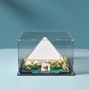 AZIZAT Acrylic Countertop Display Box Show CaseIts Suitable for Lego 21058 Pyramid Product Models Displayingcollectingdustproofstorage Transparent
