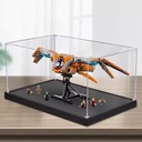 Acrylic Collectibles Display Box Compatible with Lego 6193 Spaceship fighters Display Box Block Model Transparent Dustproof Storage Box Display Box Only 2mm